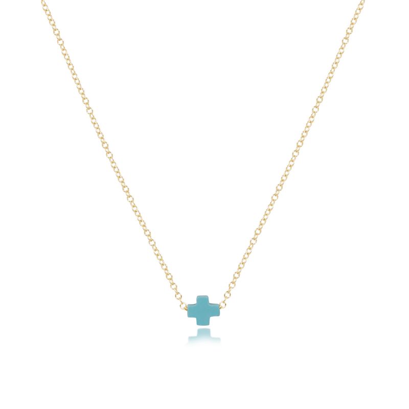16" Sig+ Small Gold-Turquoise