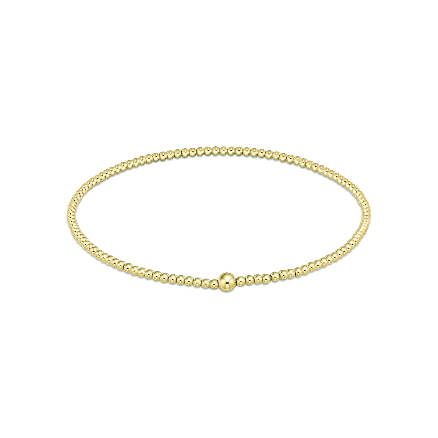 Classic Gold 2.5mm Bead Bracelet