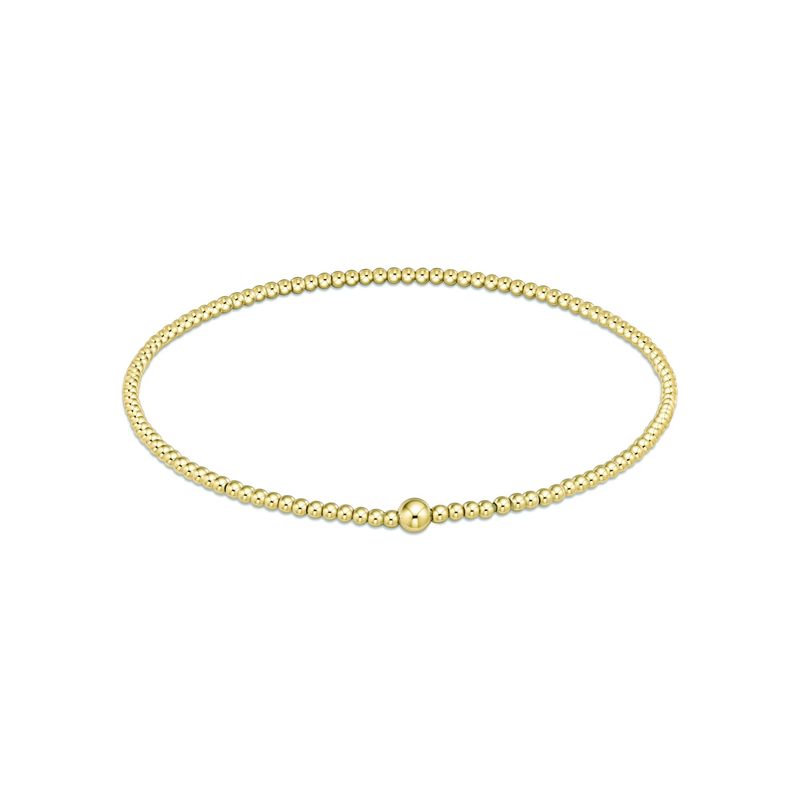 Classic Gold 2.5mm Bead Bracelet