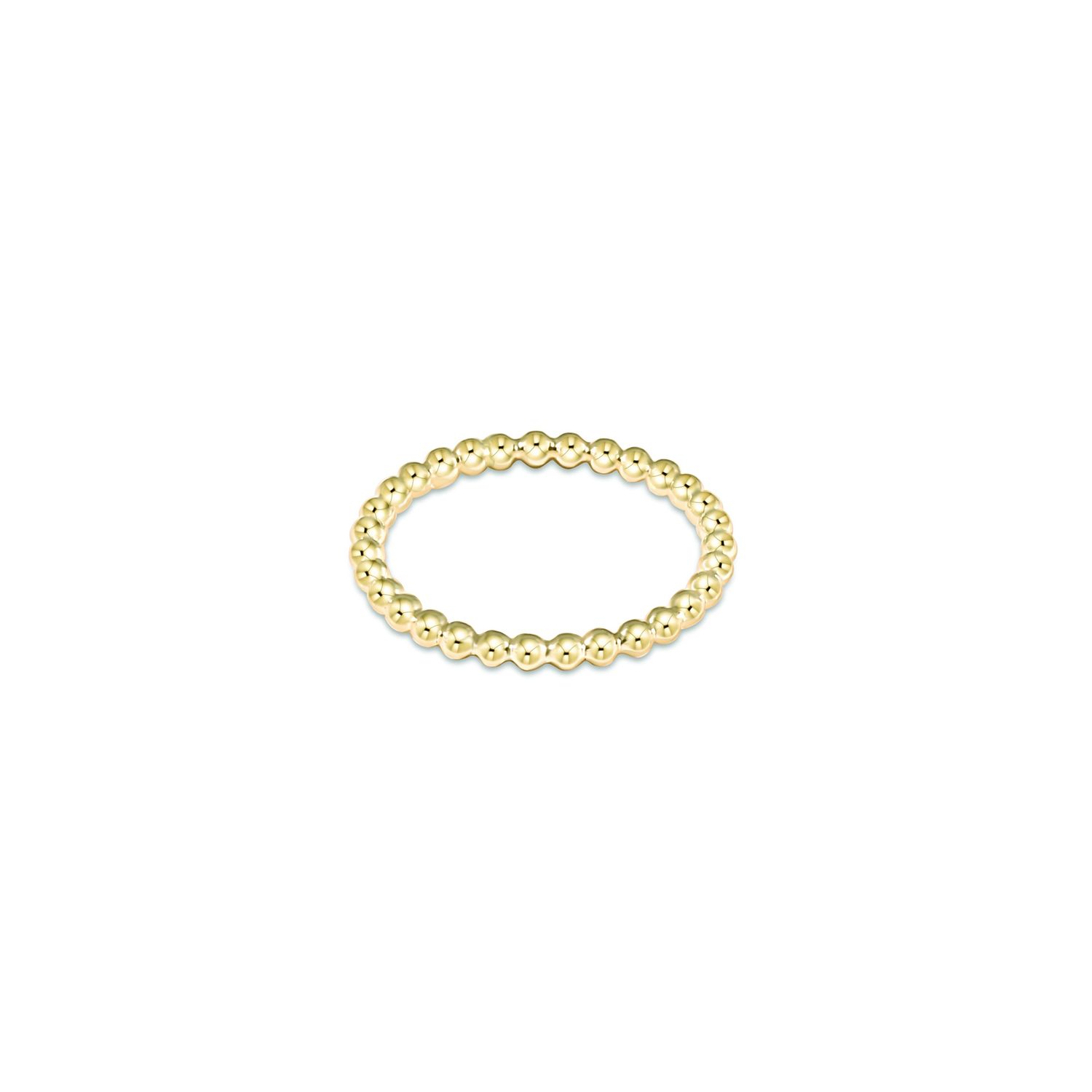 Classic Gold 2mm Bead Ring-6