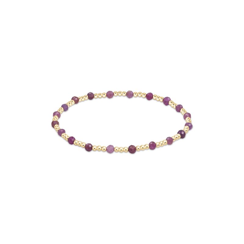 Gemstone Gold Sincerity 3mm Bracelet