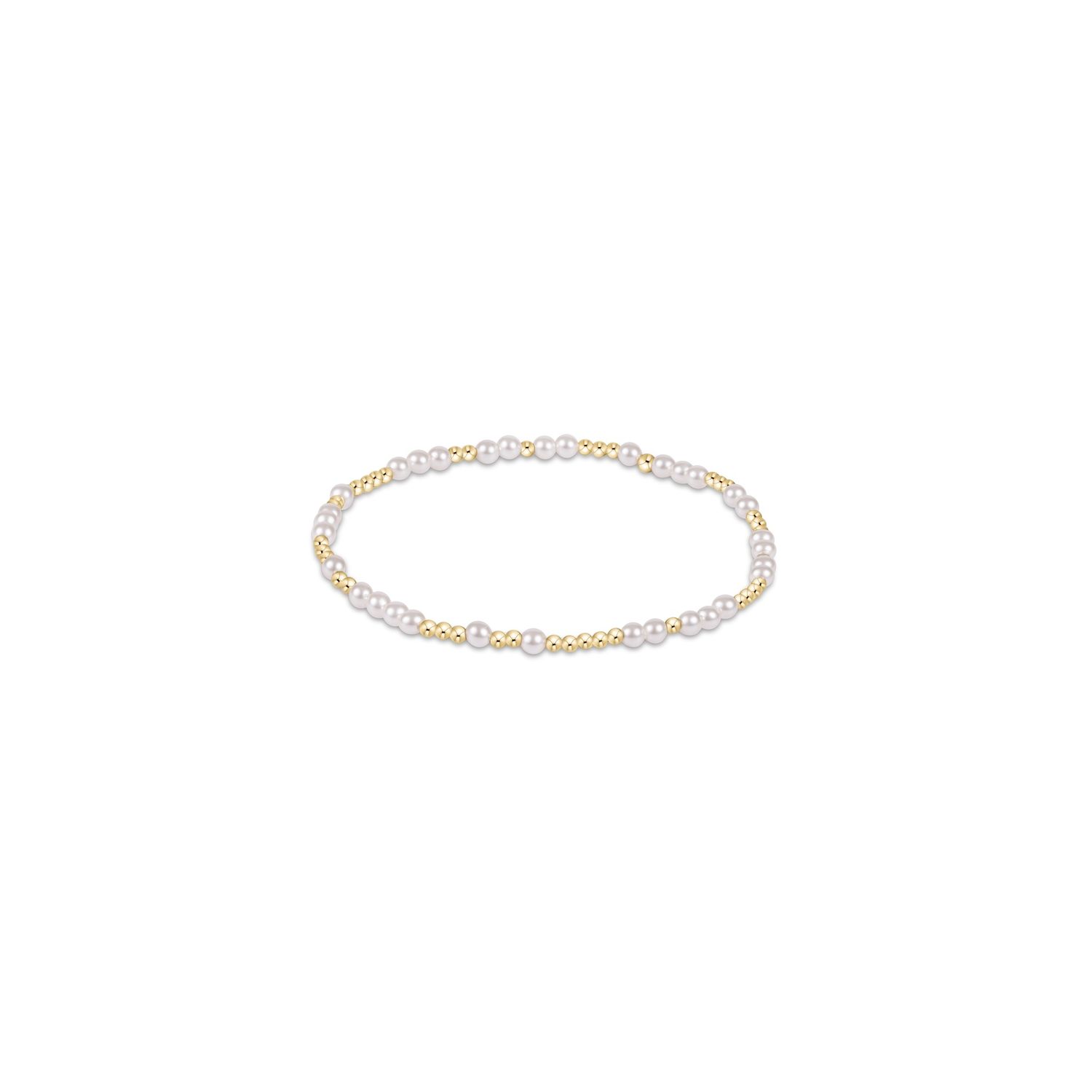 Hope Unwritten 3mm Pearl Bracelet-Gold