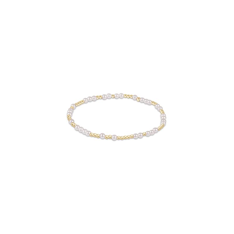 Hope Unwritten 4mm Pearl Bracelet-Gold