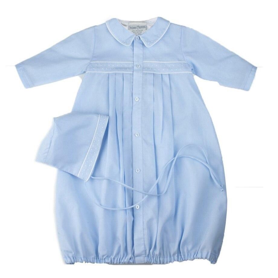 Boys Dot Take Me Home Gown &amp; Hat - NB