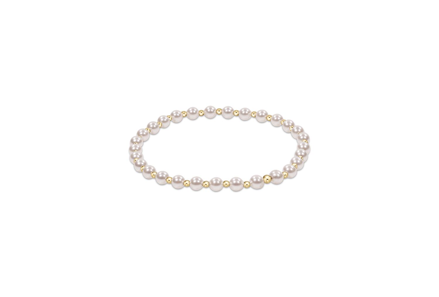 Extends Classic Grateful 4mm Bracelet Pearl
