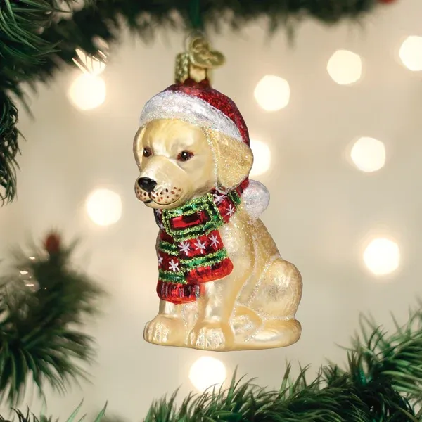 Holiday Yellow Labrador Puppy