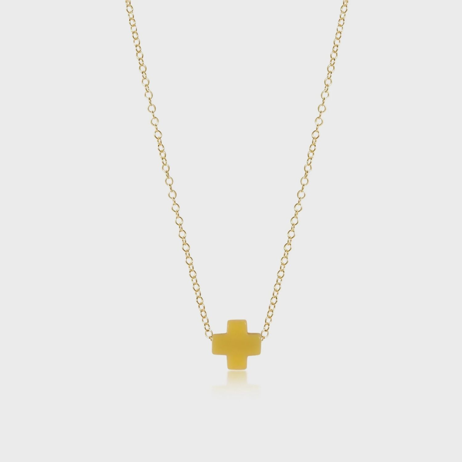 16" Gold Sig+ Canary Necklace