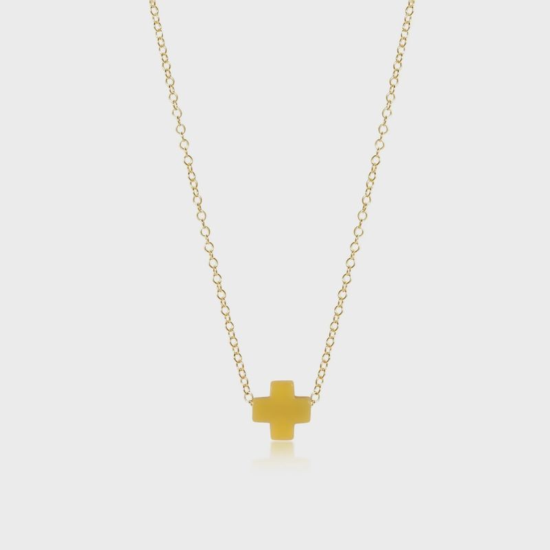 16" Gold Sig+ Canary Necklace