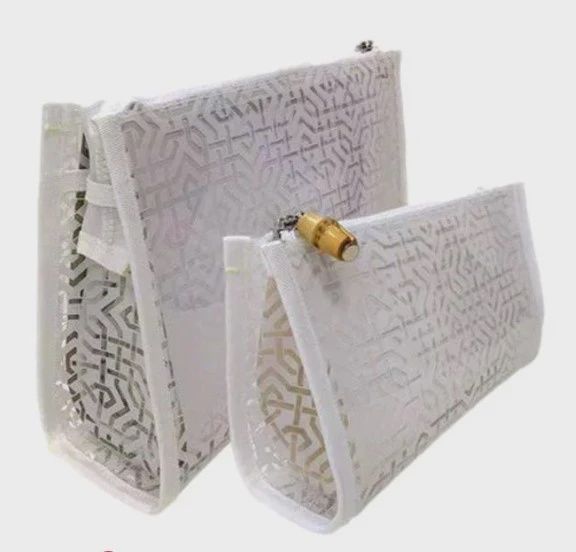 Lattice White Clear Bag Set