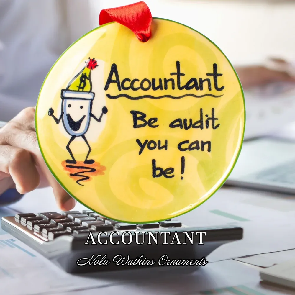 Accountant Flat Ornament
