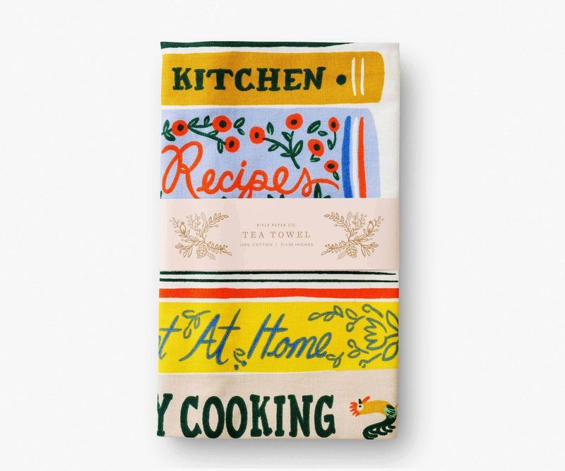 Cookbooks Tea Towel