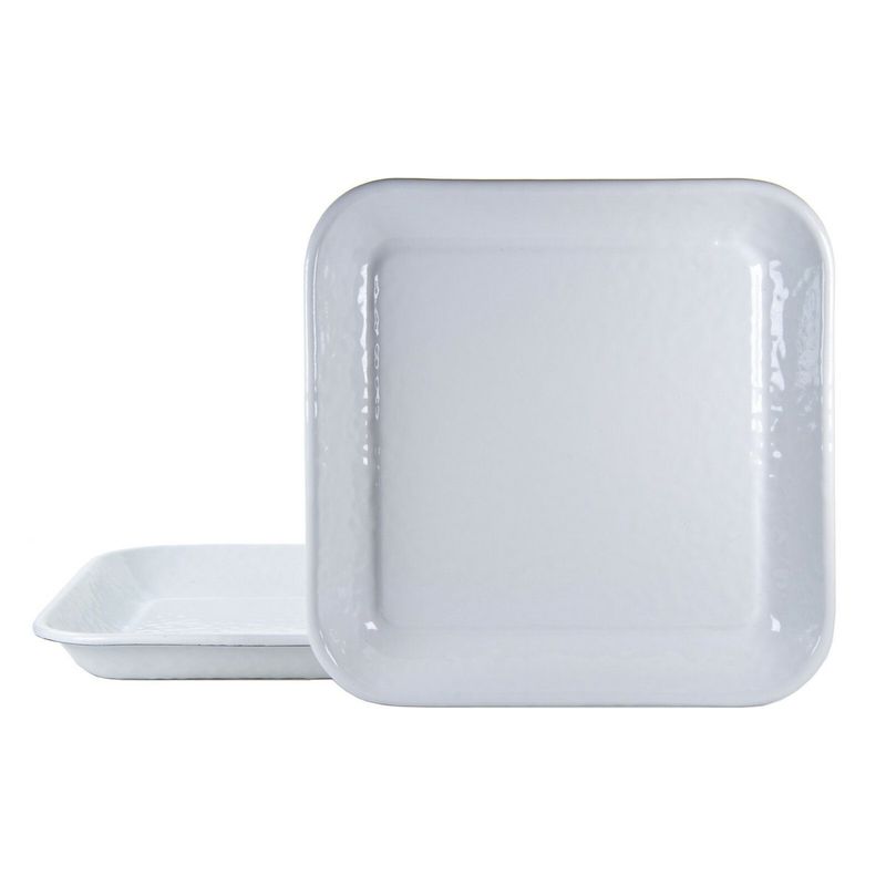 Solid White Square Tray-WW09S2-Split