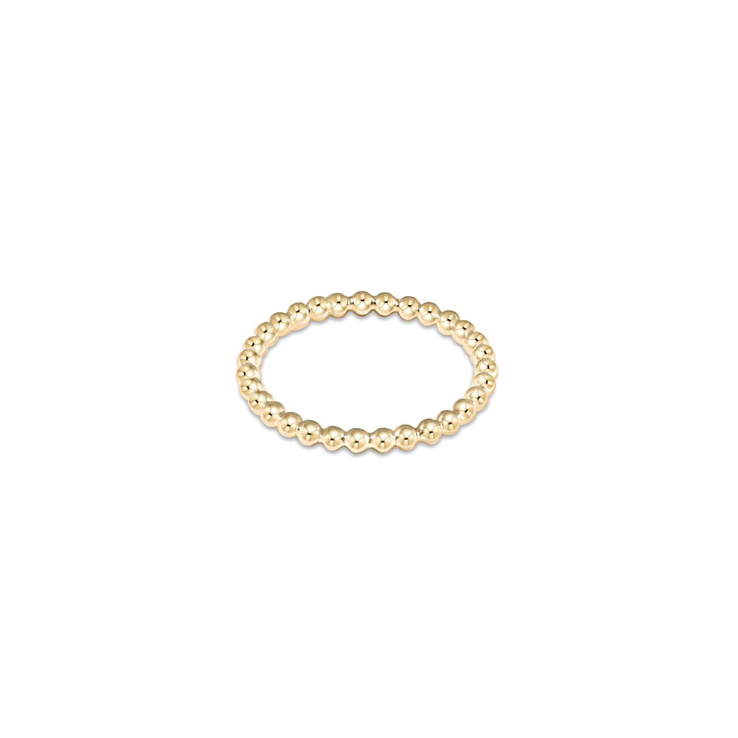 Classic Gold 2mm Bead Ring-6