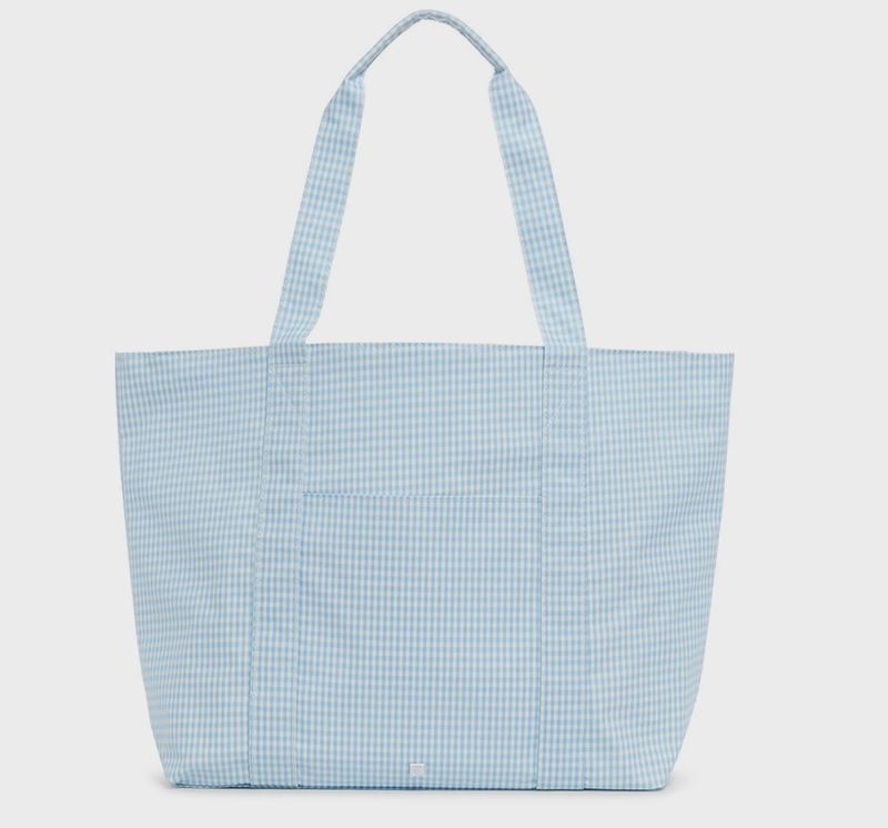 Jumbo Tote - Gingham Mist