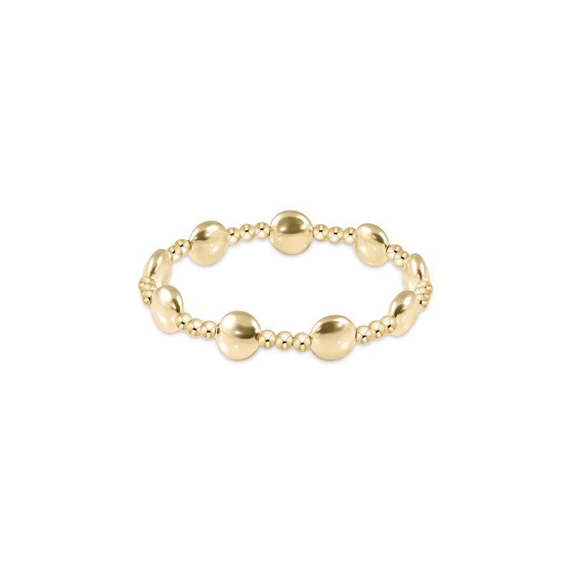 Honesty Sincerity 10mm Bead Bracelet-Gold