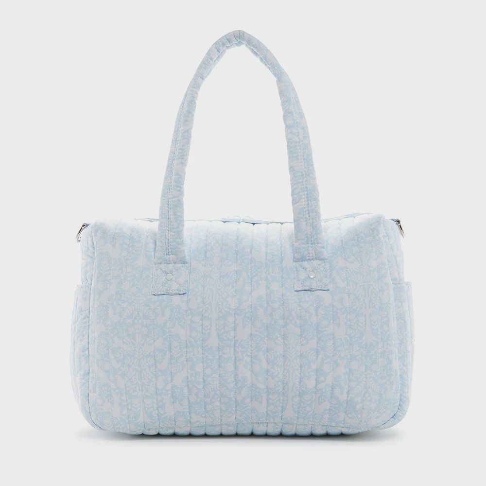 Quilted Stroller Bag-Woodland  Blue