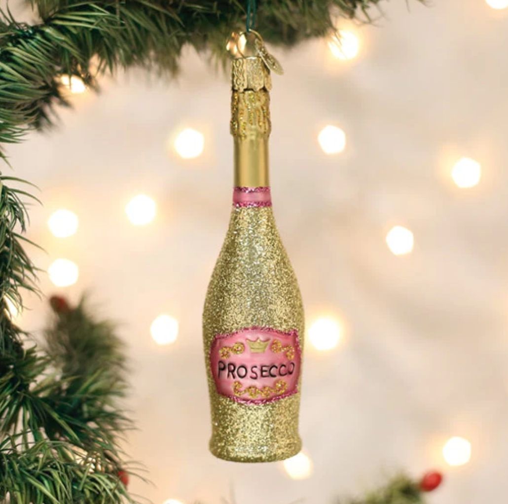 Prosecco Bottle Ornament