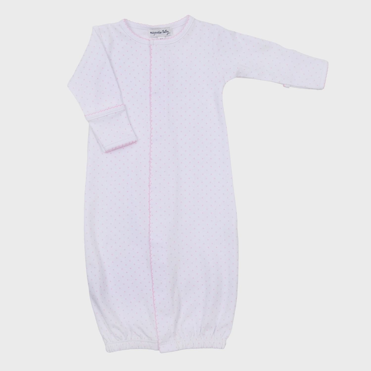 Mini Dots Ruffle Front Converter - Pink