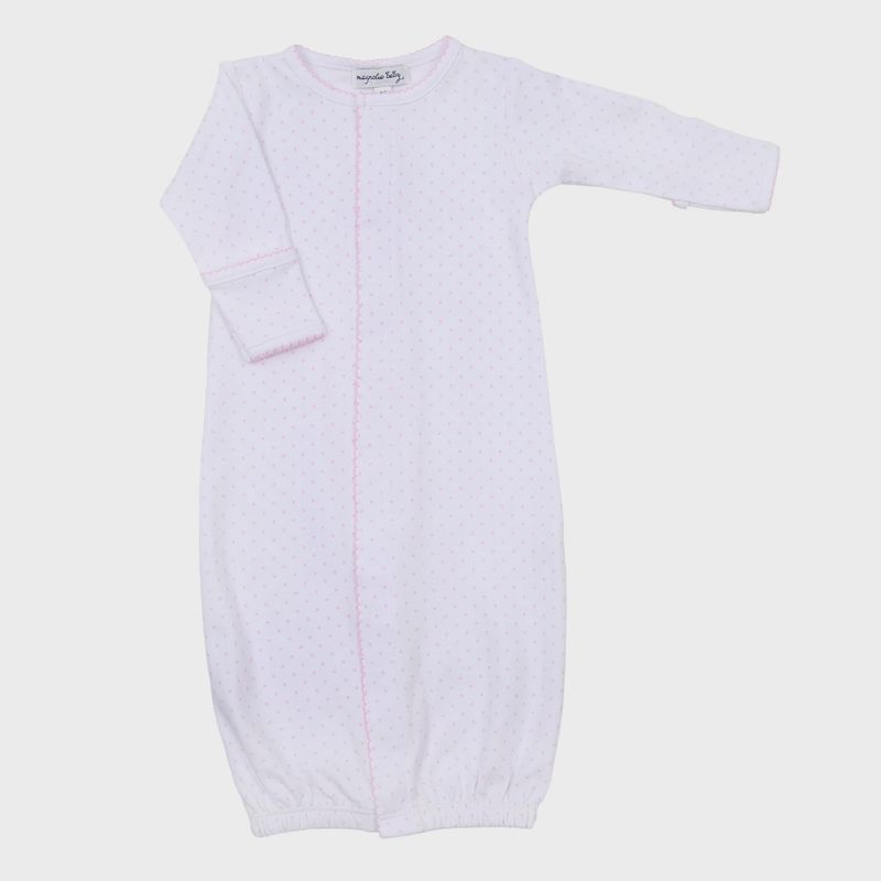 Mini Dots Ruffle Front Converter - Pink