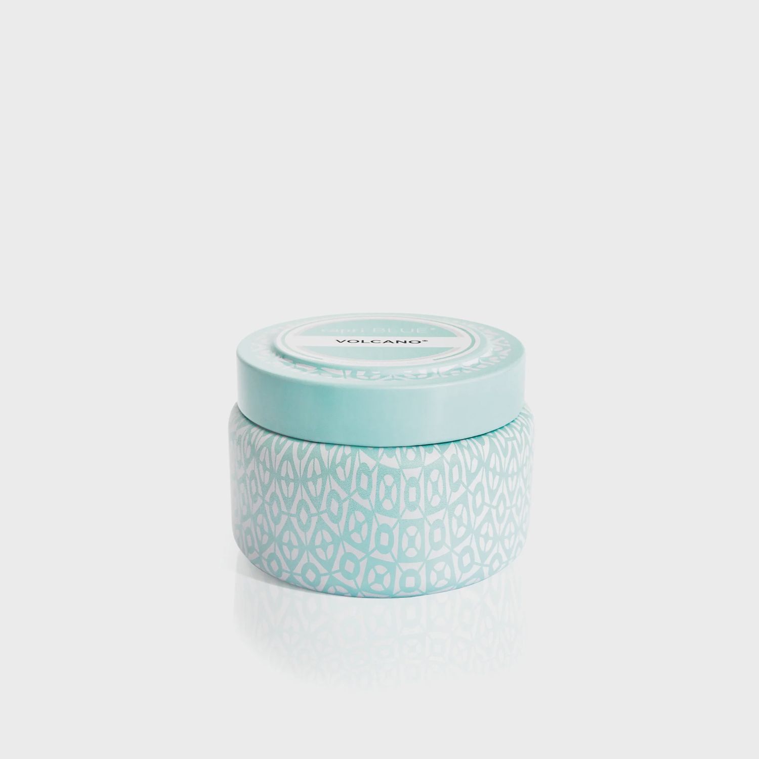 Volcano Aqua Signature Printed Travel Tin Candle