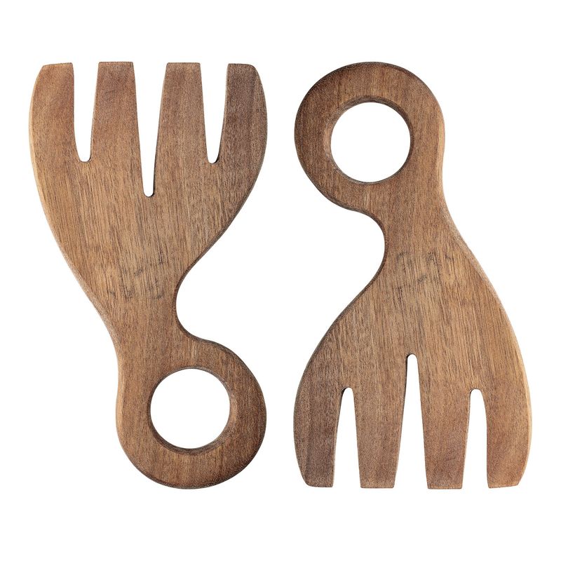 Acacia Wood Salad Servers-Set