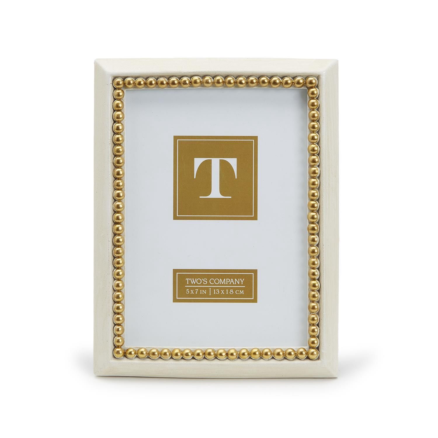 5X7 Gold Beads Frame