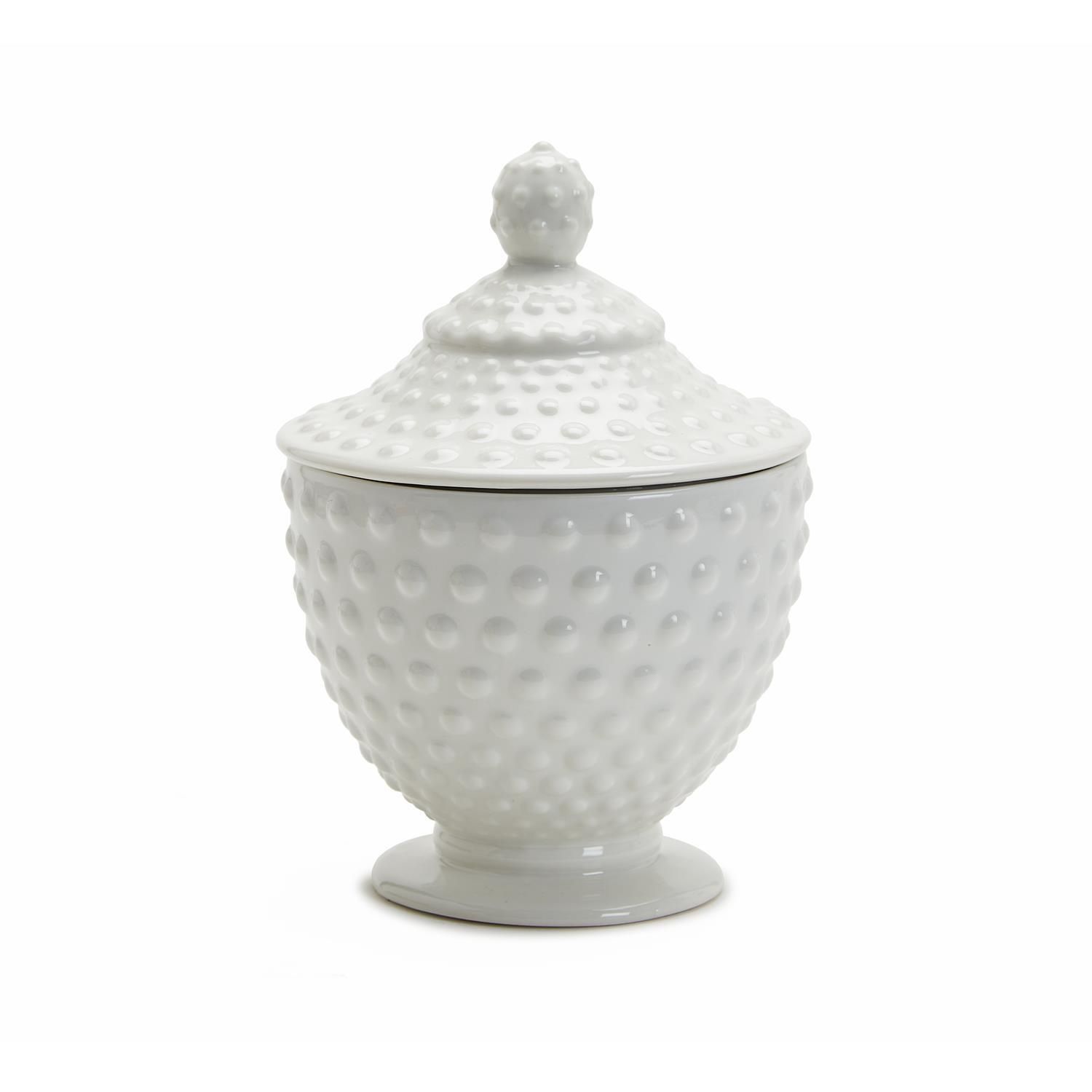 Hob Nail Lidded Candy Jar