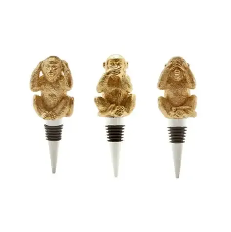 Monkey Bottle Stoppers Set