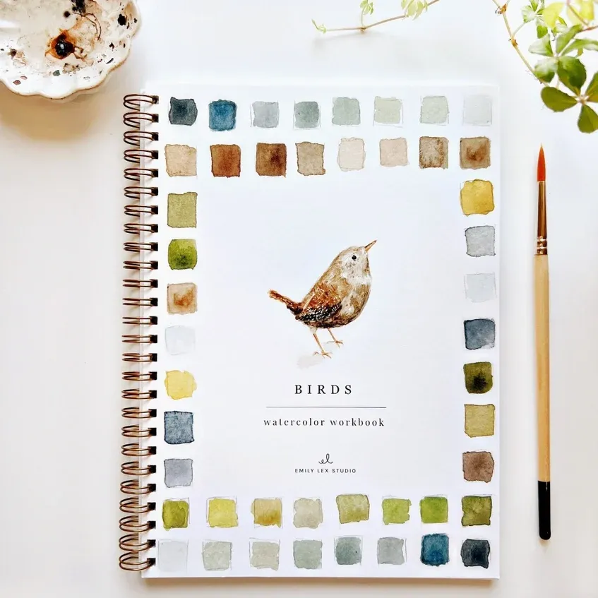 Birds Watercolor Workbook