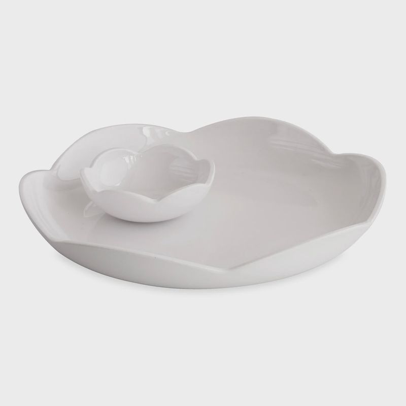 VIDA Amelia Round Platter with Mini Dip Bowl