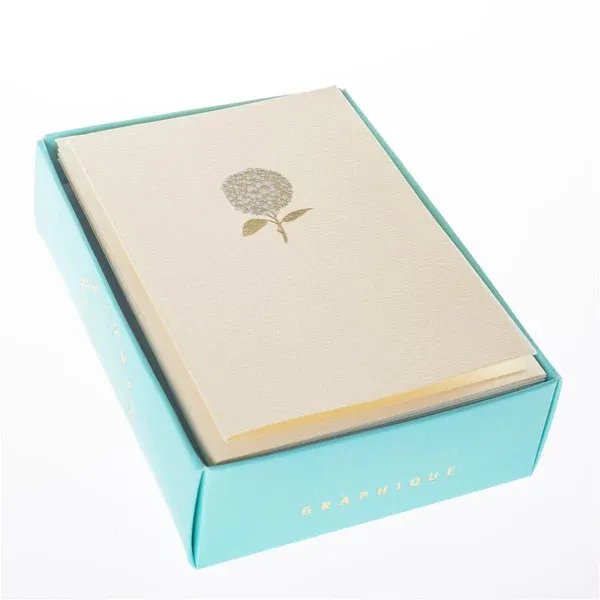 Hydrangea Folded Note Cards