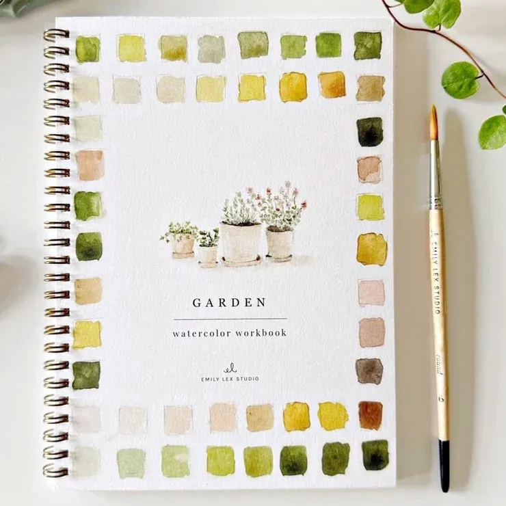 Garden Watercolor Workbook