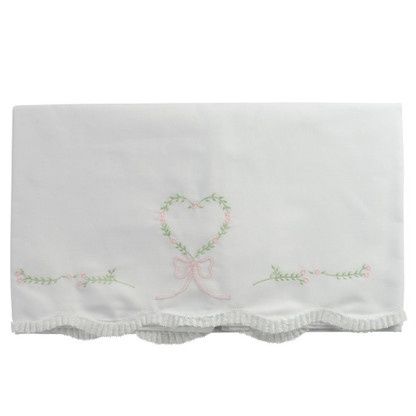 Floral Heart Receiving Blanket