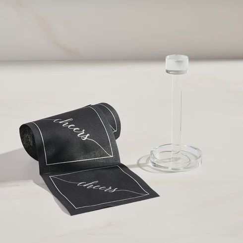 Cocktail Napkin Stand in Glass