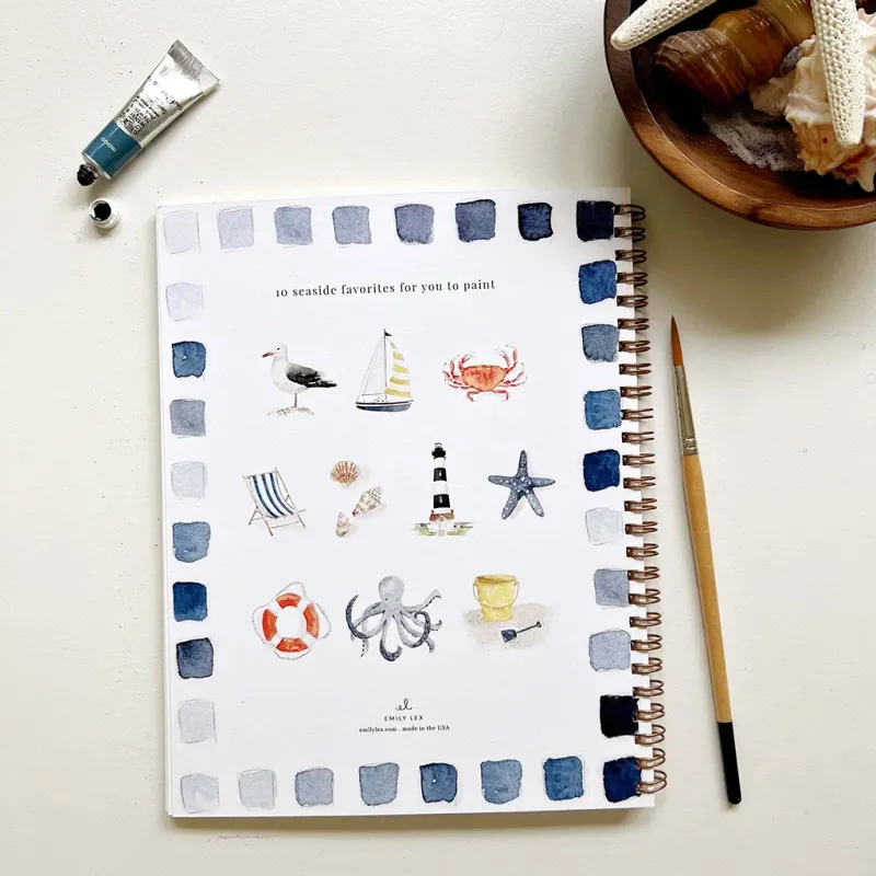 Seaside  Watercolor Workbook