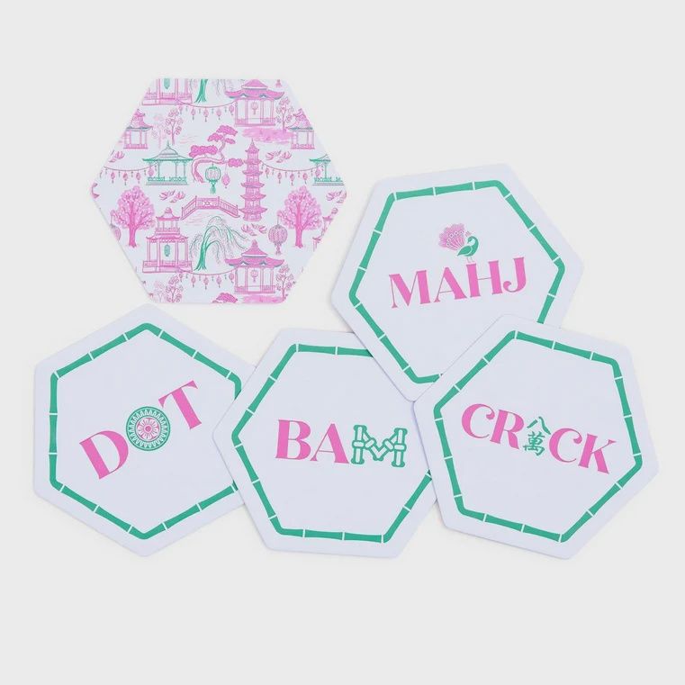 Let's Mahj Coasters-S/24
