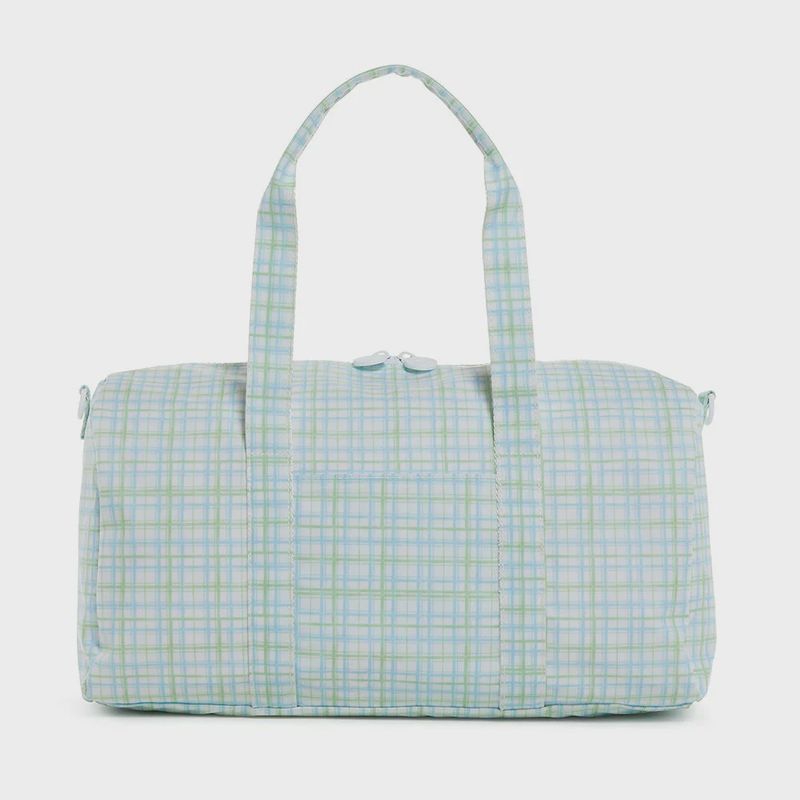 Weekender Duffel Bag-Classic Plaid Green