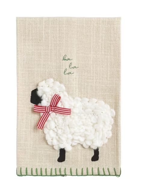 Sheep Embroidered Towel