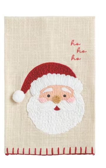Santa Embroidered Towel
