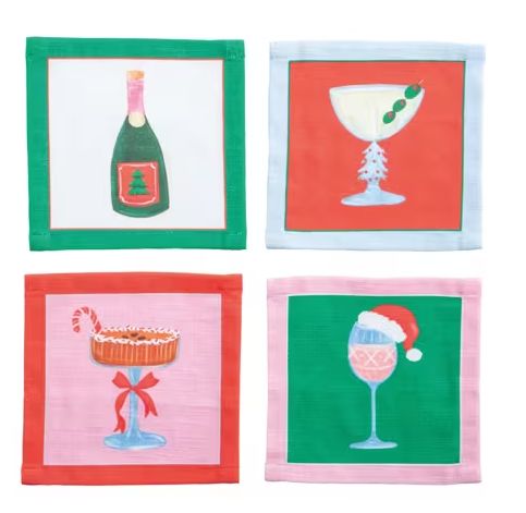 Champagne Set Cocktail Napkin