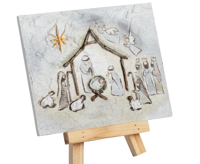 Nativity Farmhouse Art