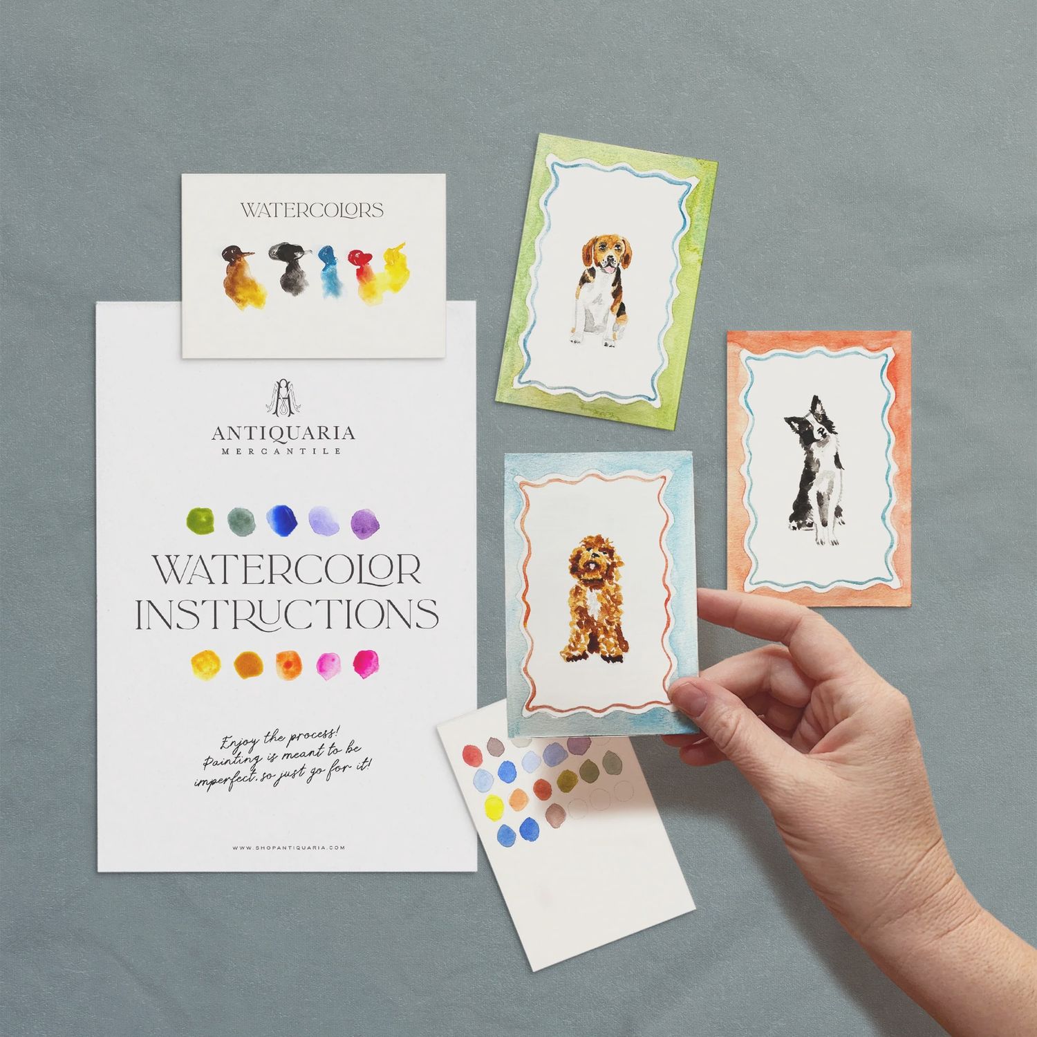 Watercolor Painting Kit, Design: Dogs