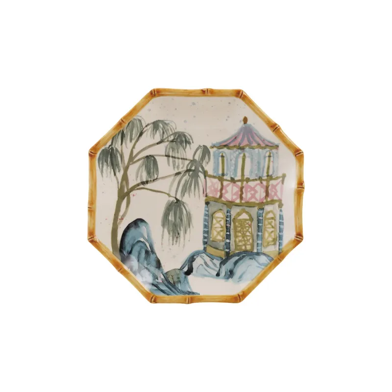 Stoneware Octagon Shaped Plate