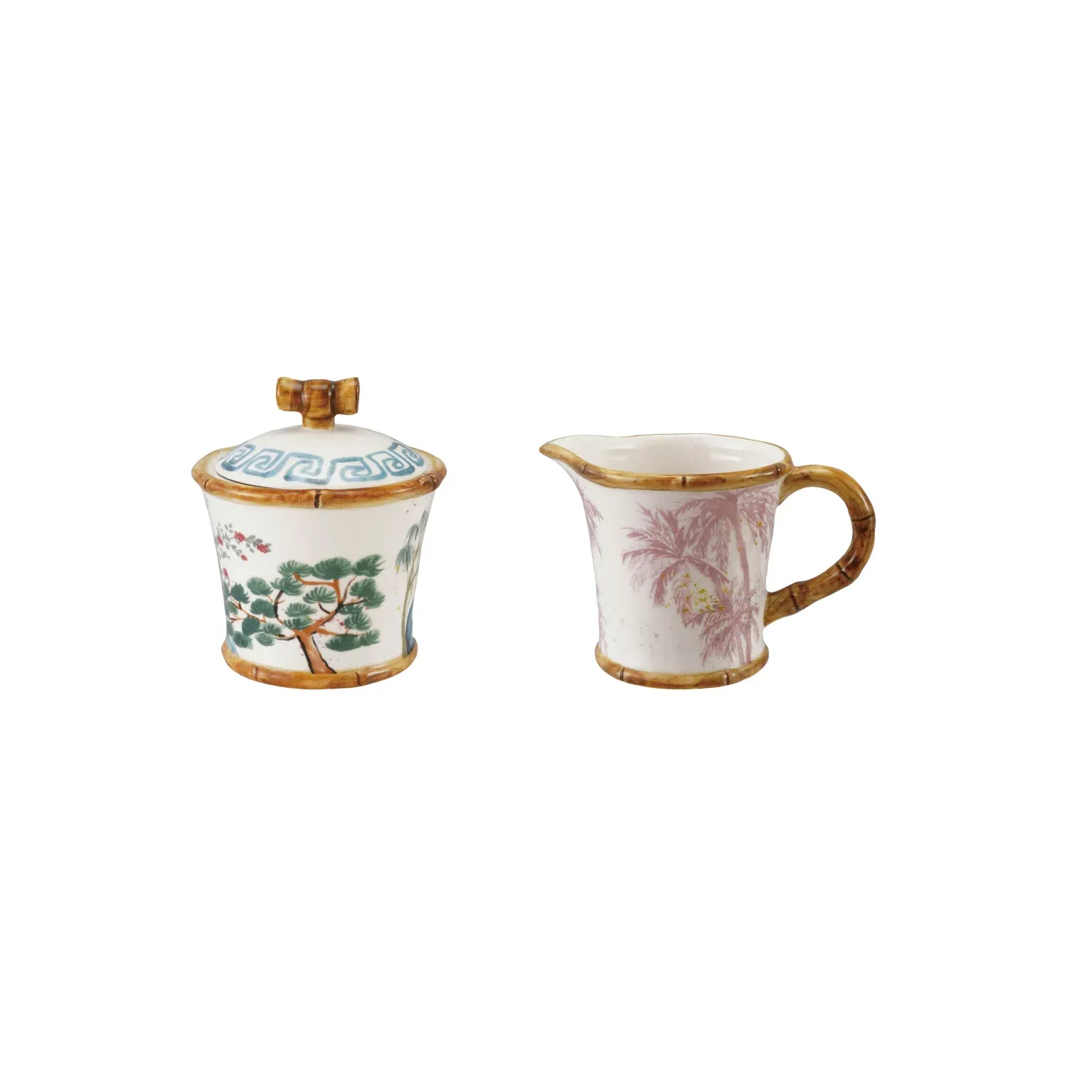 Stoneware Sugar Pot &amp; 8 oz Creamer