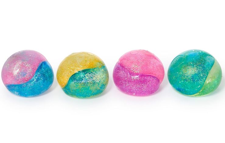 Big Blob Two-Toned Glitter Squishy Ball
