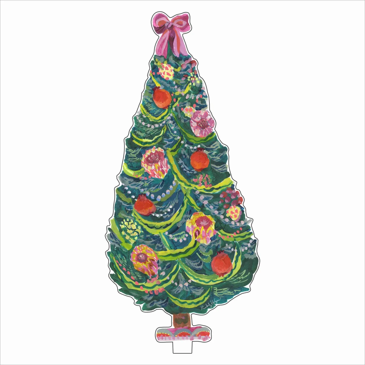 Protea and Pomegranate Tree with Stand