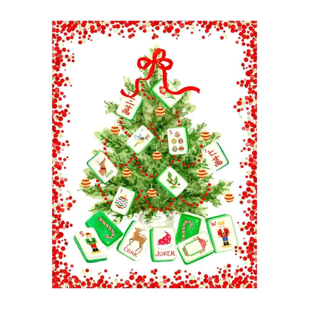 Christmas Mahjong Boxed Cards