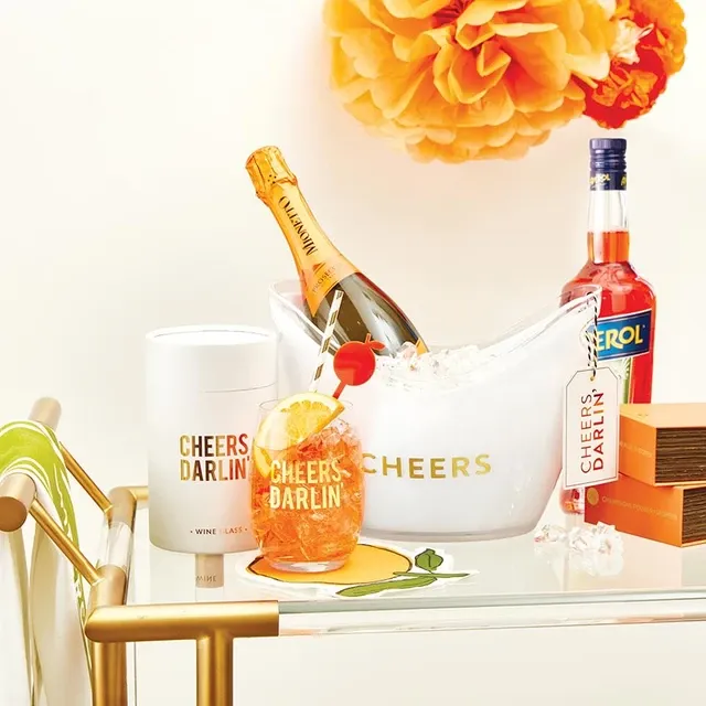 Acrylic Beverage Bucket-Cheers
