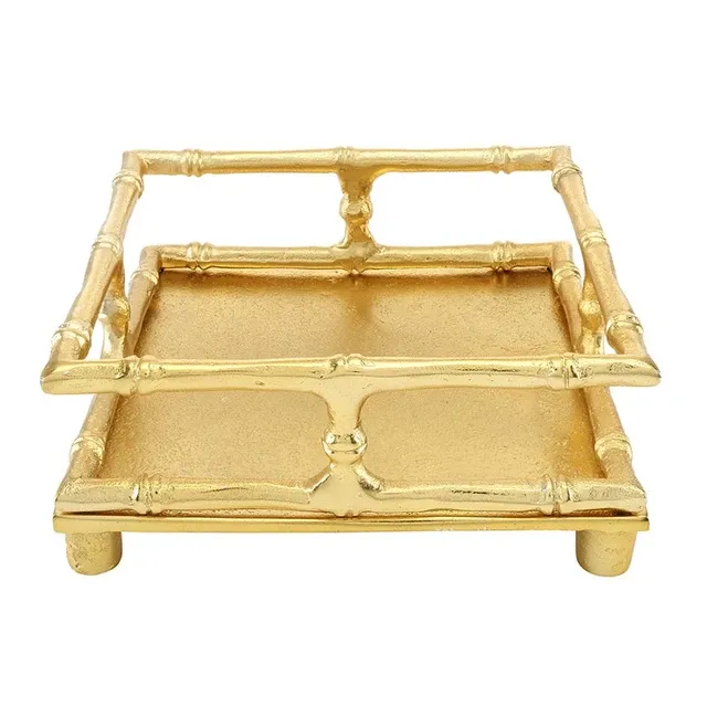 Aluminum Cocktail Napkin Tray-Gold