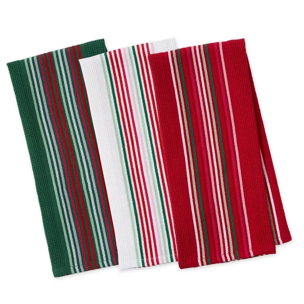 Spirited Stripes Dishtowel S/3